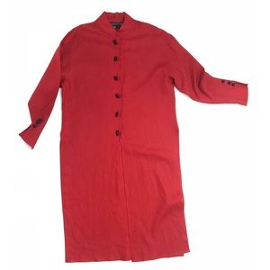 linen mandarin collar jacket/top